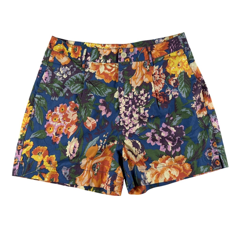Urban Outfitters Shorts Womens Small 90s High Rise Floral Twill Chino Cotton